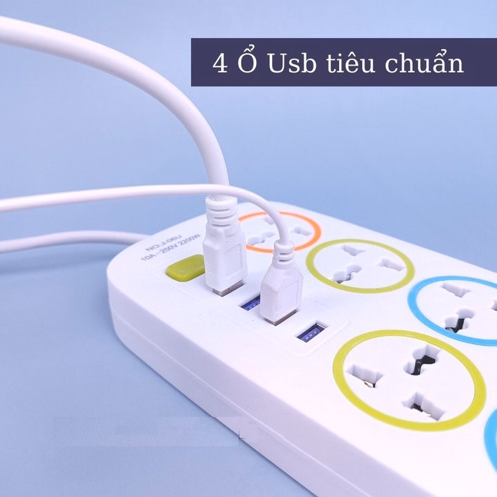 Ổ Cắm Điện J-06U Dài 1M2 - Su - Ảnh 3