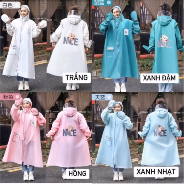 Áo Mưa Hình Gấu Hot - Gdn