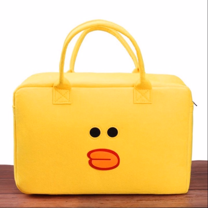 Túi Đựng Mỹ Phẩm Du Lịch Cỡ Lớn Bằng Vải Nĩ Họa Tiết 40X20X30Cm - Su Clothing - Ảnh 4