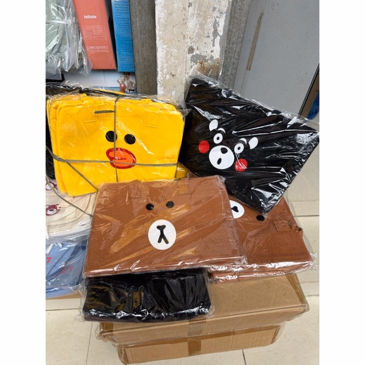 Túi Đựng Mỹ Phẩm Du Lịch Cỡ Lớn Bằng Vải Nĩ Họa Tiết 40X20X30Cm - Su Clothing - Ảnh 8