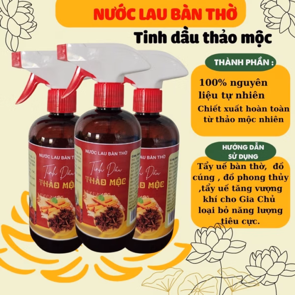 Nước Ngũ Hương Lau Bàn Thời 500Ml Tinh Dầu Thảo Mộc Thơm Ngát Lộc Tài Cả Năm - Gdn - Ảnh 2