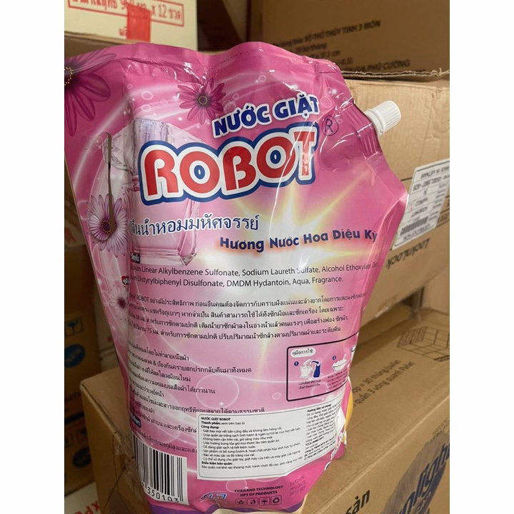 Nước Giặt Robot Hương Nước Hoa Hàng Thái Lan Túi 3Kg - Gdn - Ảnh 2