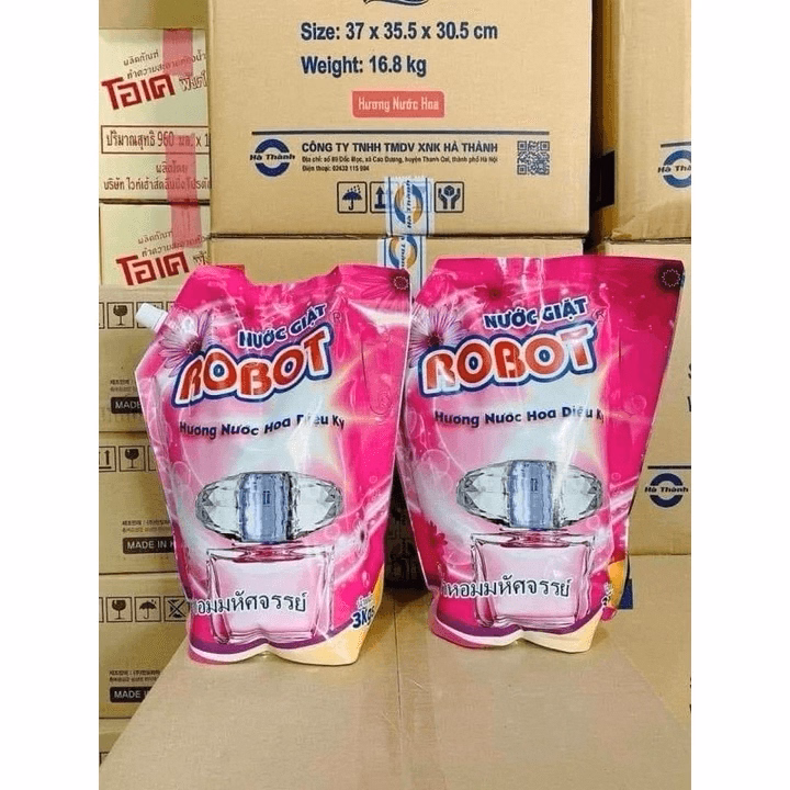 Nước Giặt Robot Hương Nước Hoa Hàng Thái Lan Túi 3Kg - Gdn - Ảnh 7