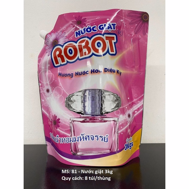 Nước Giặt Robot Hương Nước Hoa Hàng Thái Lan Túi 3Kg - Gdn - Ảnh 3