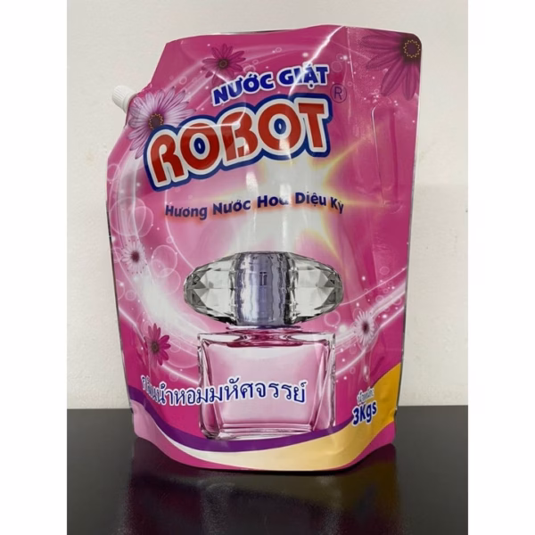 Nước Giặt Robot Hương Nước Hoa Hàng Thái Lan Túi 3Kg - Gdn - Ảnh 5