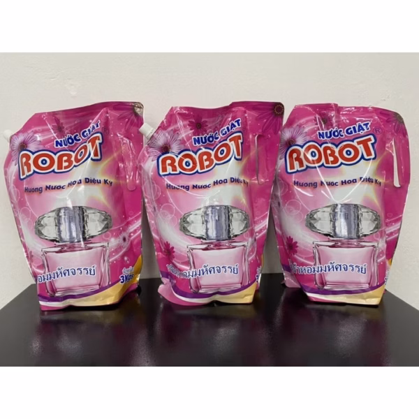 Nước Giặt Robot Hương Nước Hoa Hàng Thái Lan Túi 3Kg - Gdn - Ảnh 6