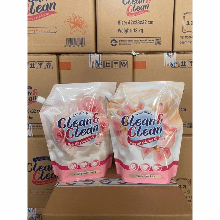 Nước Giặt Xả Clean & Clean 3200Ml Hương Hoa Lily - Gdn - Ảnh 8
