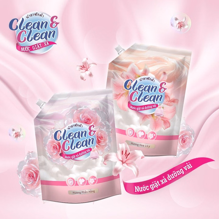 Nước Giặt Xả Clean & Clean 3200Ml Hương Hoa Lily - Gdn - Ảnh 7