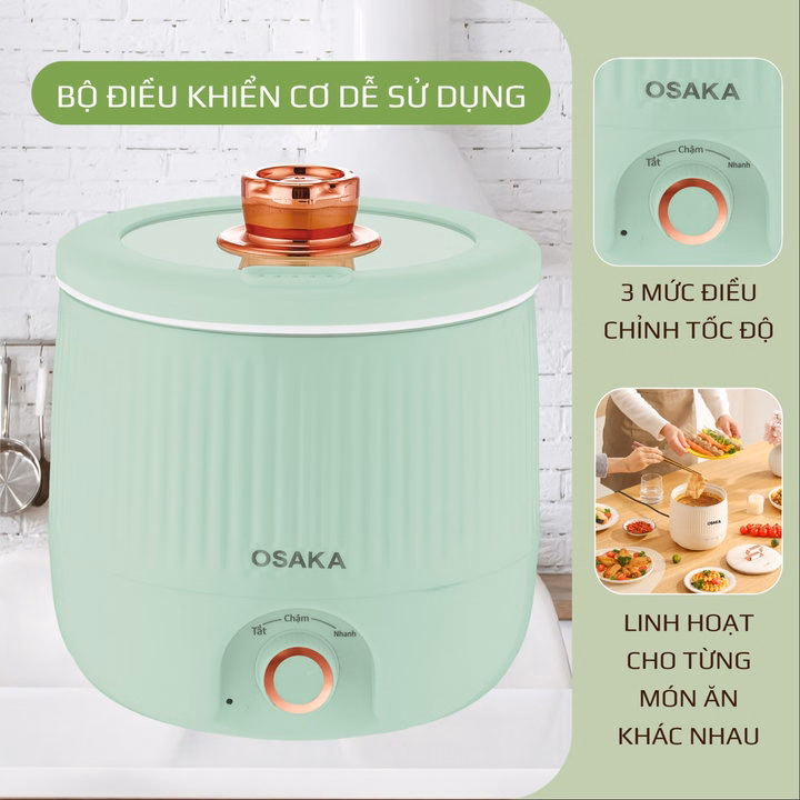 Nồi Lẩu Điện "Magic Pot" 12 Trong 1 Osaka Mcp-180 Đa Năng - Ảnh 6