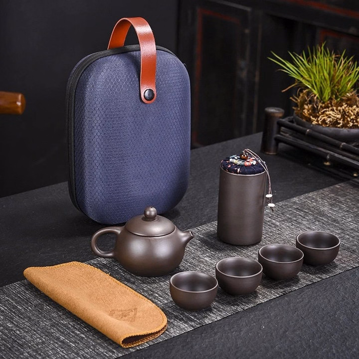 Bộ Bình Trà Đi Du Lịch Có Túi Đựng Chữ Nhật - Gdn - Ảnh 3