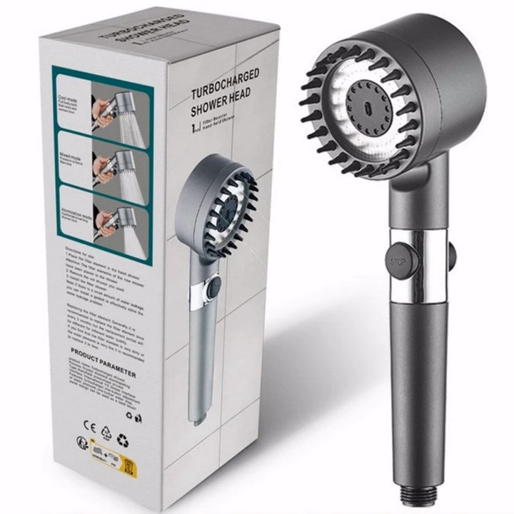 Vòi Hoa Sen, Vòi Nhà Tắm Turbo Tăng Áp Lực Nước 3 In1 Có 3 Chế Độ Hỗ Trợ Tăng Lực Nước Phun Sương Ctb786 - Bechip - Ảnh 14