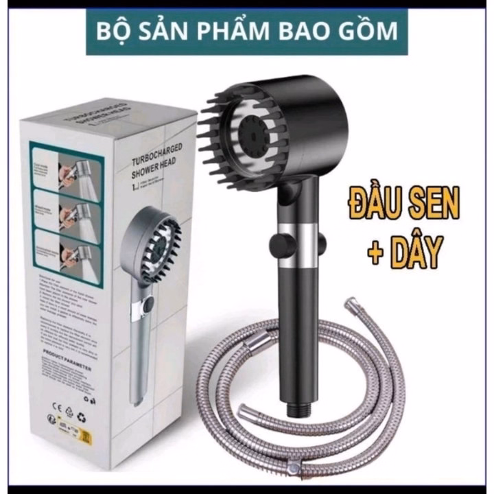 Vòi Hoa Sen, Vòi Nhà Tắm Turbo Tăng Áp Lực Nước 3 In1 Có 3 Chế Độ Hỗ Trợ Tăng Lực Nước Phun Sương Ctb786 - Bechip - Ảnh 13
