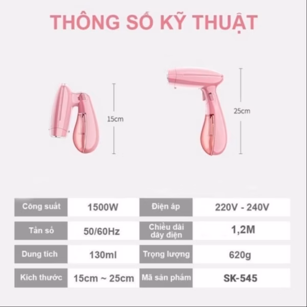 Bàn Ủi Hơi Nước Kw001 Màu Ngẫu Nhiên - Gdn - Ảnh 4