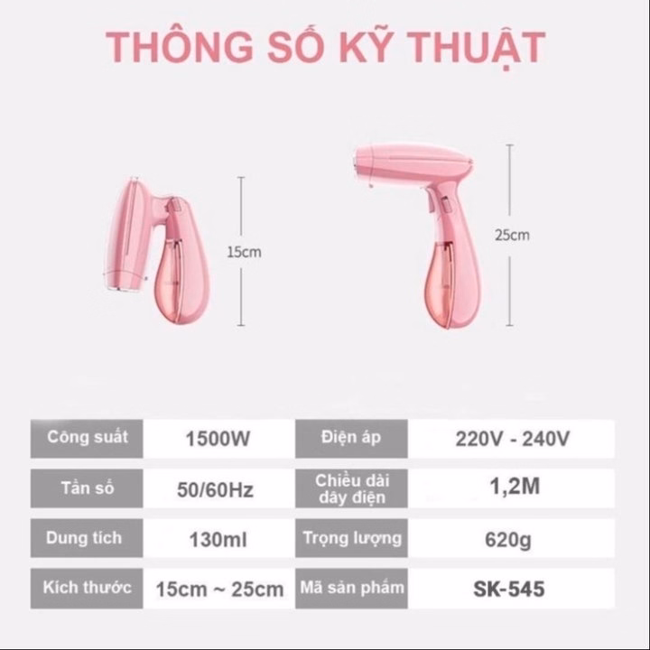 Bàn Ủi Hơi Nước Kw001 Màu Ngẫu Nhiên - Gdn - Ảnh 4