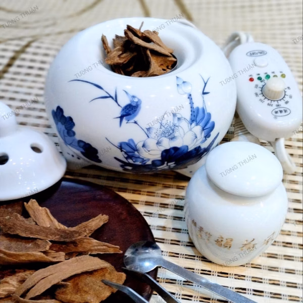 [Cái] Máy Xông Trầm Điện Bằng Gốm Sứ Tường Thuận - Mxtdtt - Ảnh 3