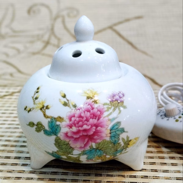 [Cái] Máy Xông Trầm Điện Bằng Gốm Sứ Tường Thuận - Mxtdtt - Ảnh 6