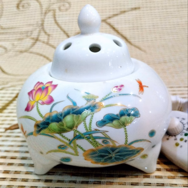 [Cái] Máy Xông Trầm Điện Bằng Gốm Sứ Tường Thuận - Mxtdtt - Ảnh 7