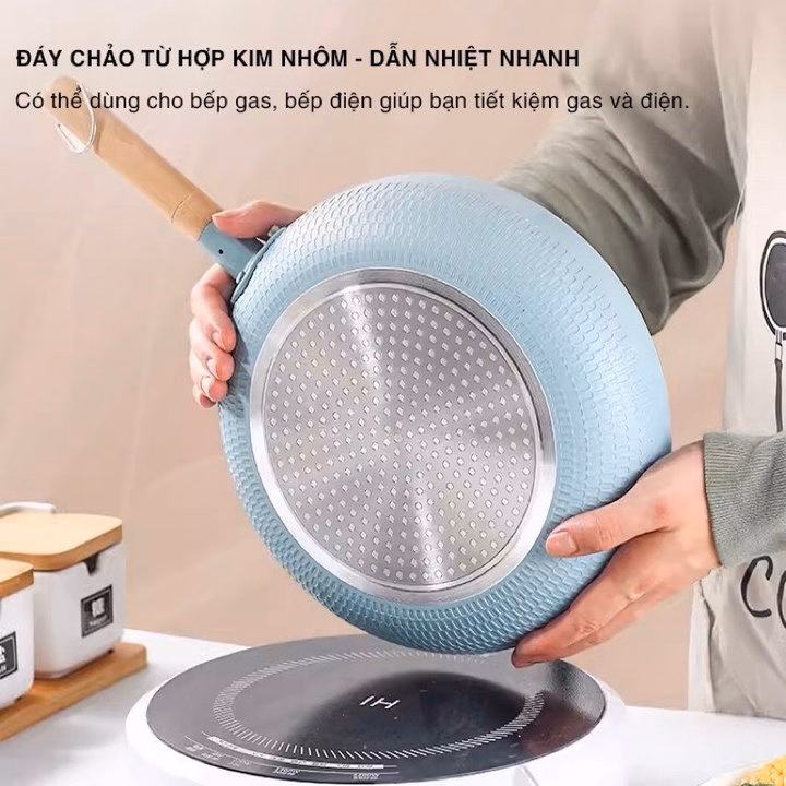 Chảo Nhật Màu Đáy Từ Size 24Cm - Gdn - Ảnh 4