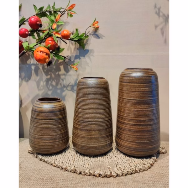 Bình Cắm Hoa Dáng Đu Đủ, Chất Liệu Gốm Sứ Bát Tràng Mộc Mạc, Tinh Tế - Chipxinhxk - Ảnh 7