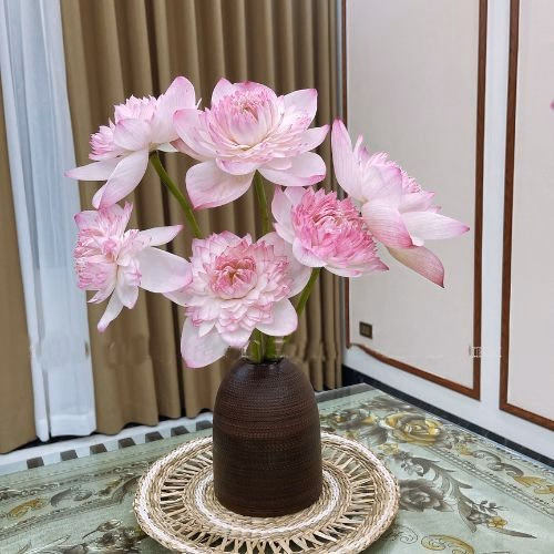 Bình Cắm Hoa Gốm Bát Tràng Dáng Chuông, Size Mini Cao 15Cm - Chipxinhxk - Ảnh 3
