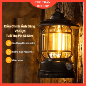 Đèn Bão Măng Xông, Đèn Led Tích Điện Dùng Để Đi Dã Ngoại, Cắm Trại Ngoài Trời Công Suất 5W - Ctb795