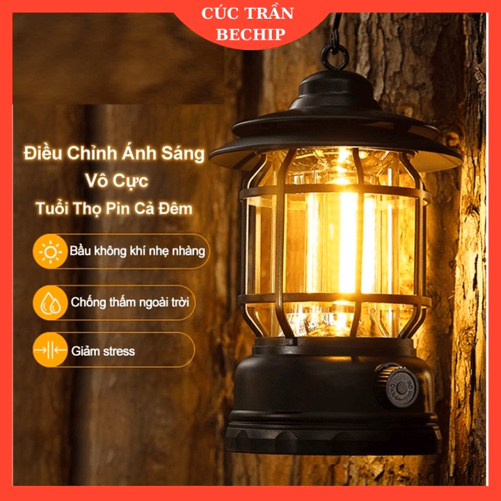 Đèn Bão Măng Xông, Đèn Led Tích Điện Dùng Để Đi Dã Ngoại, Cắm Trại Ngoài Trời Công Suất 5W - Ctb795