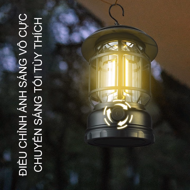 Đèn Bão Măng Xông, Đèn Led Tích Điện Dùng Để Đi Dã Ngoại, Cắm Trại Ngoài Trời Công Suất 5W - Ctb795 - Ảnh 3