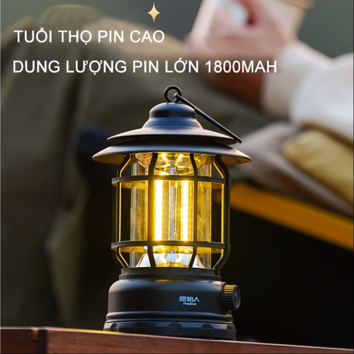 Đèn Bão Măng Xông, Đèn Led Tích Điện Dùng Để Đi Dã Ngoại, Cắm Trại Ngoài Trời Công Suất 5W - Ctb795 - Ảnh 2