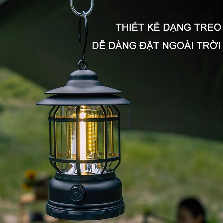 Đèn Bão Măng Xông, Đèn Led Tích Điện Dùng Để Đi Dã Ngoại, Cắm Trại Ngoài Trời Công Suất 5W - Ctb795 - Ảnh 5