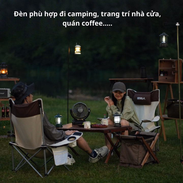 Đèn Bão Măng Xông, Đèn Led Tích Điện Dùng Để Đi Dã Ngoại, Cắm Trại Ngoài Trời Công Suất 5W - Ctb795 - Ảnh 12