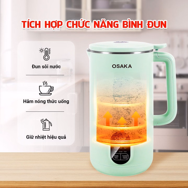 Máy Làm Sữa Hạt Osaka Sm-150 Đa Năng Cao Cấp - Điện Tử Cảm Ứng - Ảnh 9