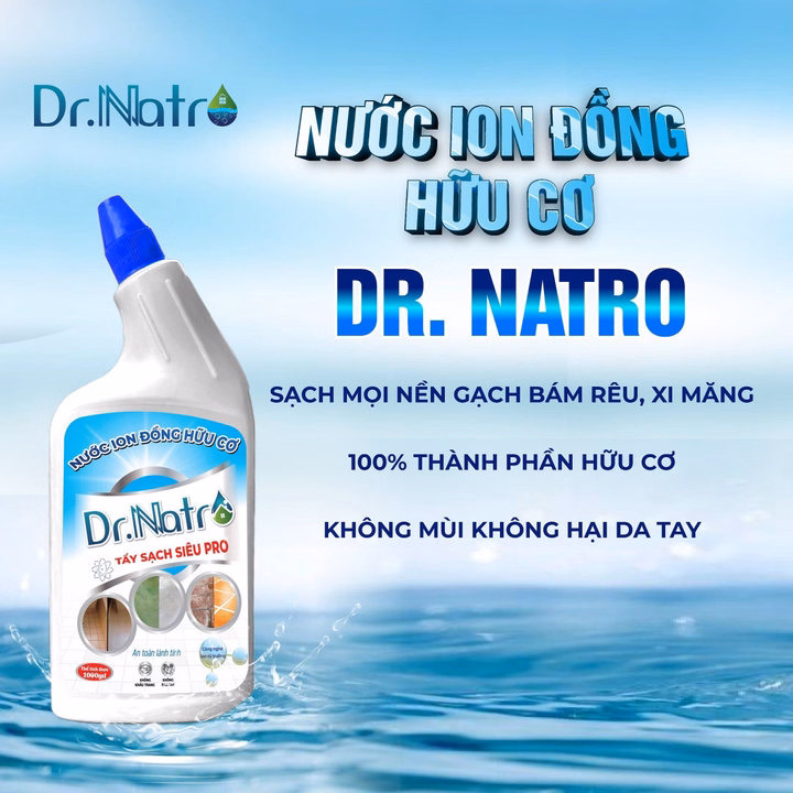 Tẩy Siêu Sạch Pro- Ion Đồng Hữu Cơ Dr.Natro