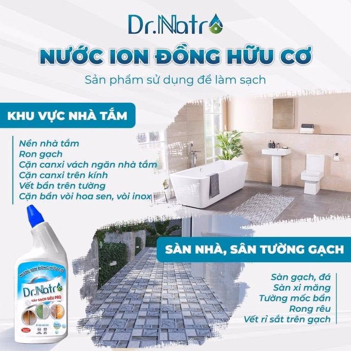 Tẩy Siêu Sạch Pro- Ion Đồng Hữu Cơ Dr.Natro - Ảnh 5