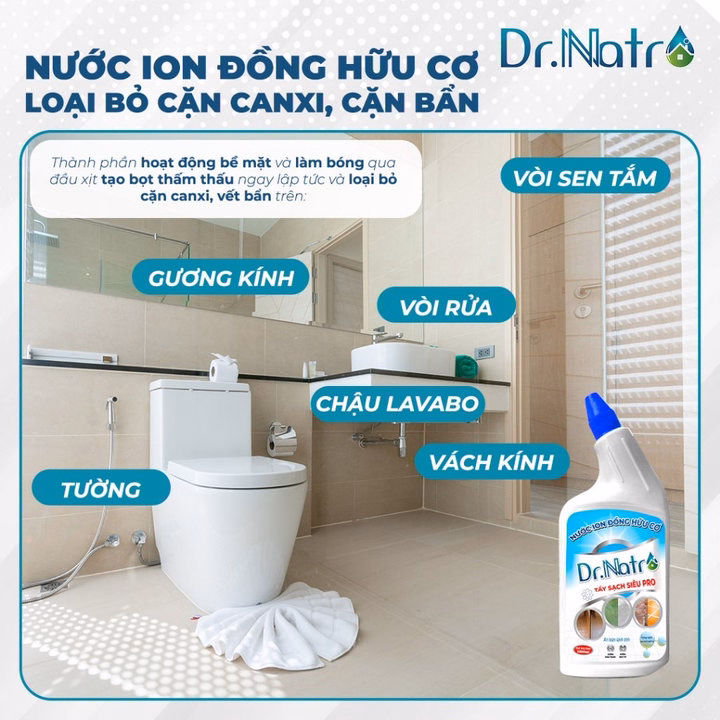 Tẩy Siêu Sạch Pro- Ion Đồng Hữu Cơ Dr.Natro - Ảnh 6