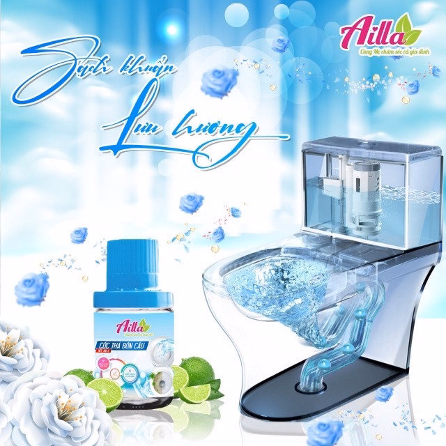Cốc Thả Bồn Cầu Ailla Hương Sả Chanh - Ảnh 5