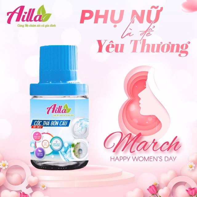 Cốc Thả Bồn Cầu Ailla Hương Sả Chanh - Ảnh 2