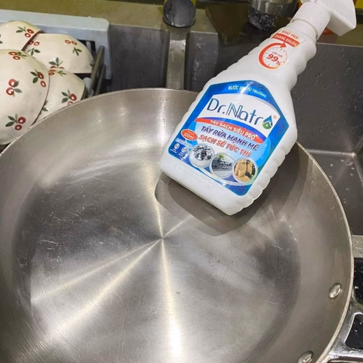 Tẩy Đa Năng Siêu Sạch Dr. Natro- Công Nghệ Ion Từ Trường Tẩy Sạch Các Vết Bẩn Dầu Mỡ, Cháy Khét, Làm Sáng Nữ Trang,..... An Toàn, Bảo Vệ Sức Khỏe, Không Hại Da Tay, Thân Thiện Môi Trường - Ảnh 5