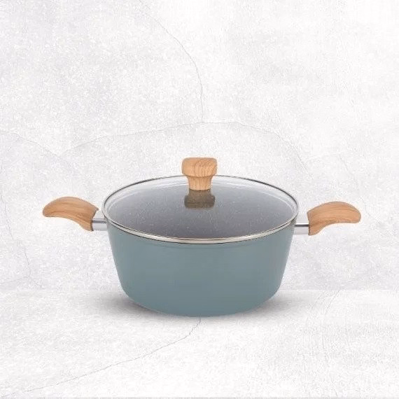 Nồi Nhật Đá Xanh Emoojo Có Nắp Size 22Cm - Gdn - Ảnh 4