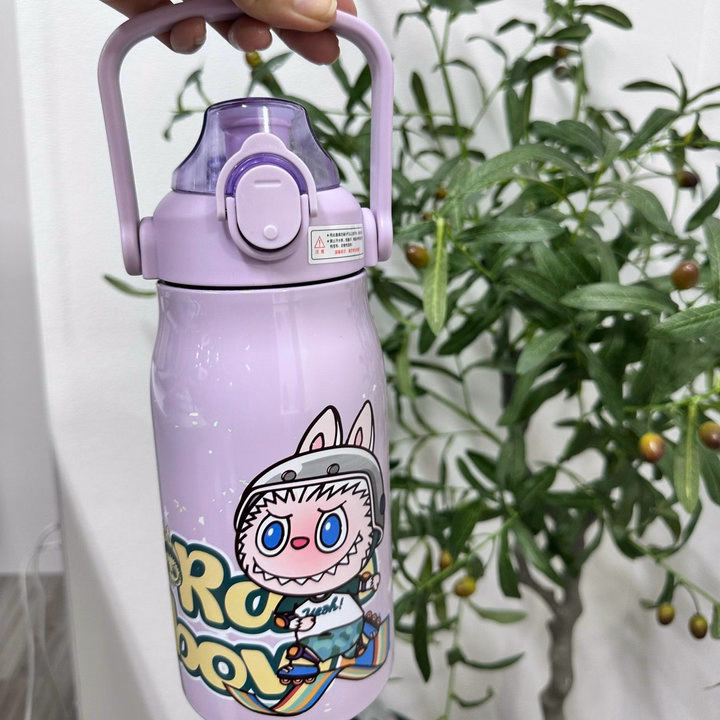 Bình Giữ Nhiệt Có Quai Xách Labubu, Monster 1000Ml - Su - Ảnh 5