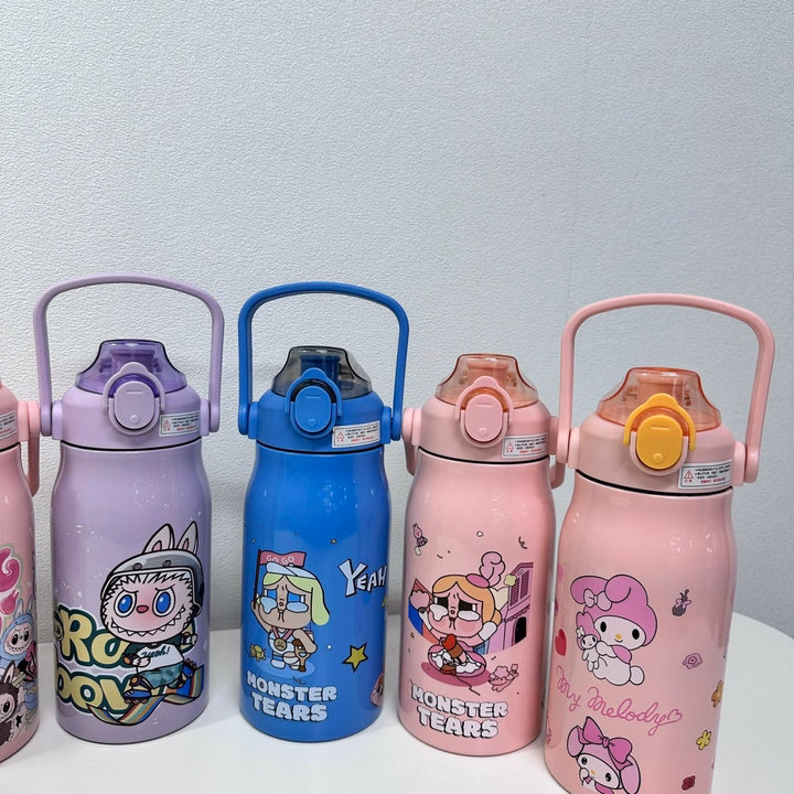 Bình Giữ Nhiệt Có Quai Xách Labubu, Monster 1000Ml - Su - Ảnh 3