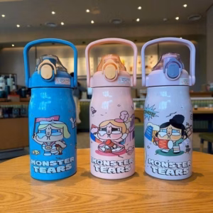 Bình Giữ Nhiệt Có Quai Xách Labubu, Monster 1000Ml - Su