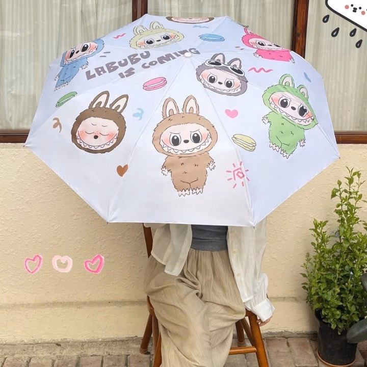 Dù Gấp Gọn Labubu 110Cm Ngẫu Nhiên - Gdn - Ảnh 8