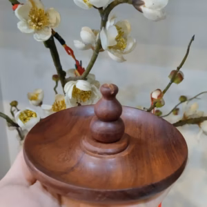 [Cái] Khay Xông Trầm Đĩa Hồ Lô Gỗ Hương Tường Thuận - Xtdhlghtt