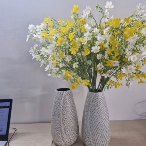 Bình Hoa Gốm Bát Tràng Hình Chiếc Lá, Cắm Hoa, Decor Đẹp - Chipxinhxk