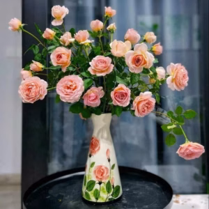 Lọ Hoa Vẽ Tay, Bình Hoa Gốm Sứ Bát Tràng Dáng Ly Decor Cắm Hoa Đều Đẹp -Chipxinhxk