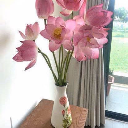 Lọ Hoa Vẽ Tay, Bình Hoa Gốm Sứ Bát Tràng Dáng Ly Decor Cắm Hoa Đều Đẹp -Chipxinhxk - Ảnh 2