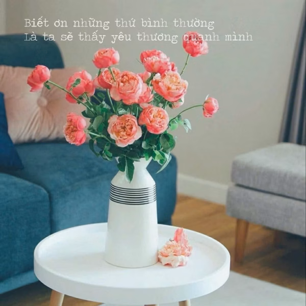 Bộ 3 Bình Gốm Bát Tràng Dáng Ly Cao Men Trắng Họa Tiết Kẻ Decor, Cắm Hoa Hồng, Ly..- Chipxinhxk - Ảnh 3