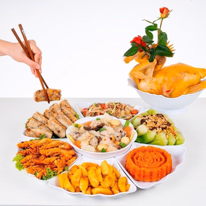 Bộ Bát Đĩa Hoa Mặt Trời Nhưa Size Đại 50Cm, Bộ Đĩa Hoa Mặt Trời 7 Chi Tiết Ctb804 - Bechip - Ảnh 5