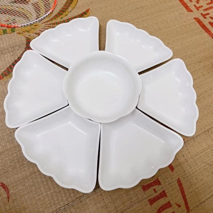 Bộ Bát Đĩa Hoa Mặt Trời Nhưa Size Đại 50Cm, Bộ Đĩa Hoa Mặt Trời 7 Chi Tiết Ctb804 - Bechip - Ảnh 3