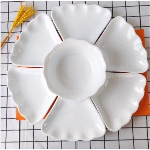 Bộ Bát Đĩa Hoa Mặt Trời Nhưa Size Đại 50Cm, Bộ Đĩa Hoa Mặt Trời 7 Chi Tiết Ctb804 - Bechip - Ảnh 8